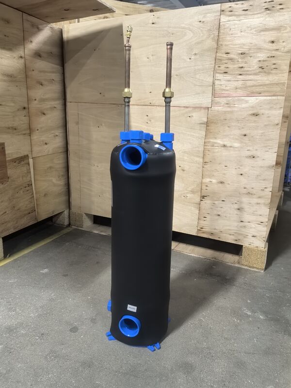 Gimleo Titanium TA1 Ống trong Vật liệu Titan Bộ trao đổi nhiệt MHTA-0.75(NZ) Tốc độ dòng chất lỏng 0.5m3/h Giải pháp truyền nhiệt bền, chống ăn mòn