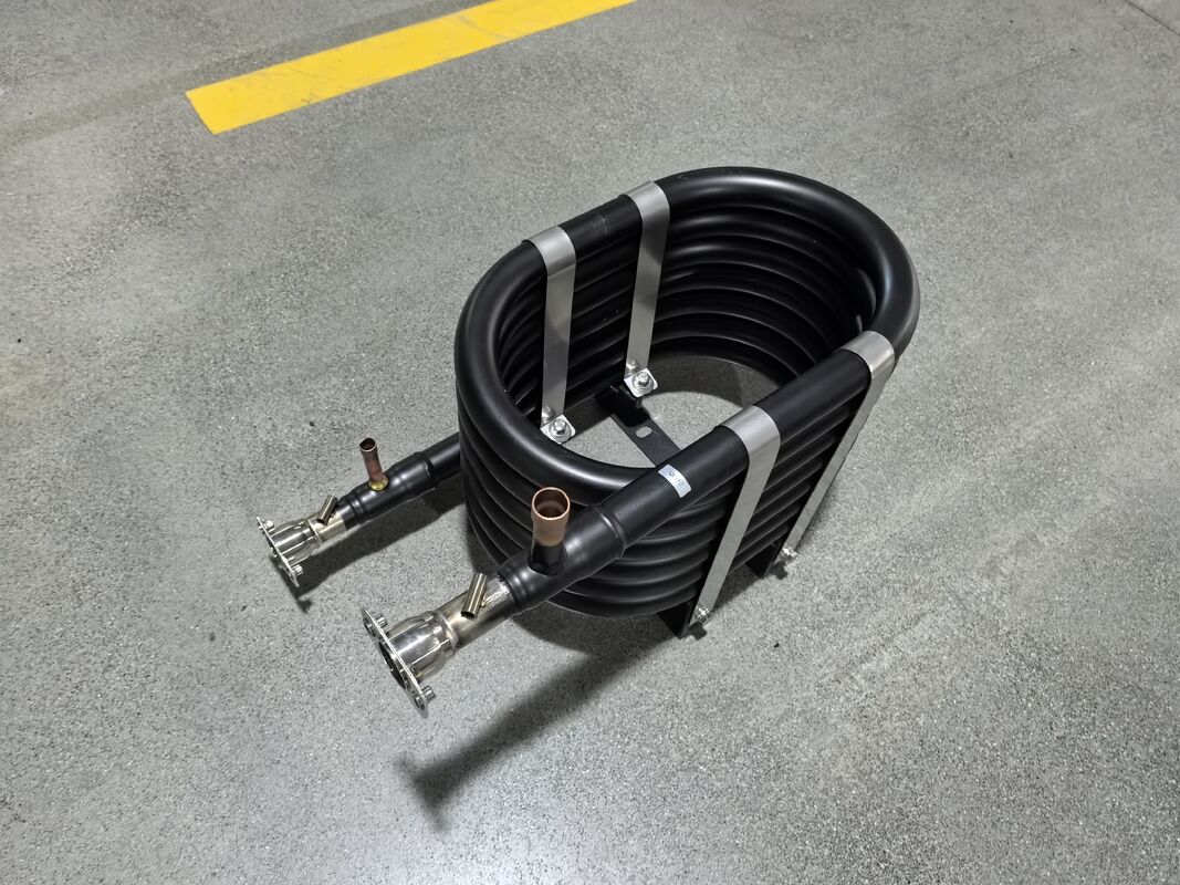 R22 R134a R407c R410a Tiểu chất làm lạnh Máy trao đổi nhiệt nước nóng có độ dày tấm từ 25 đến 3 mm Xây dựng bền