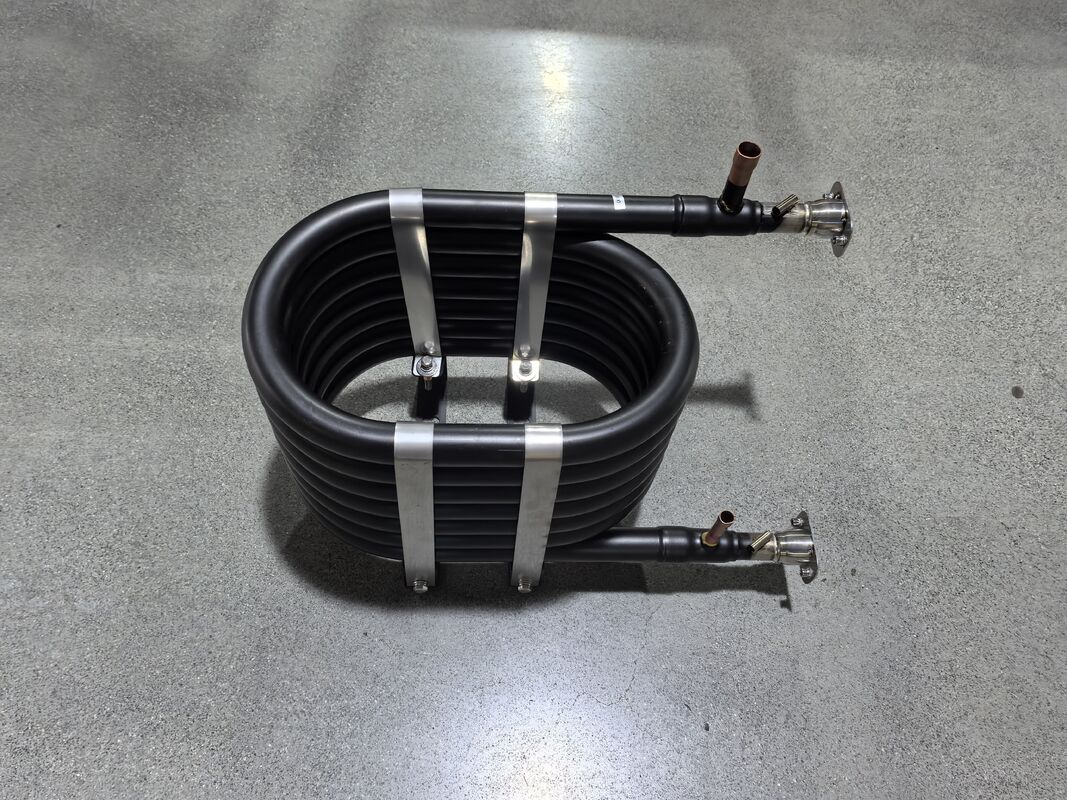 Áp suất làm việc tối đa 5,2MPa Máy trao đổi nhiệt đồng trục tương thích với các chất làm lạnh R22 R134a R407c và R410a dung dịch chuyển nhiệt