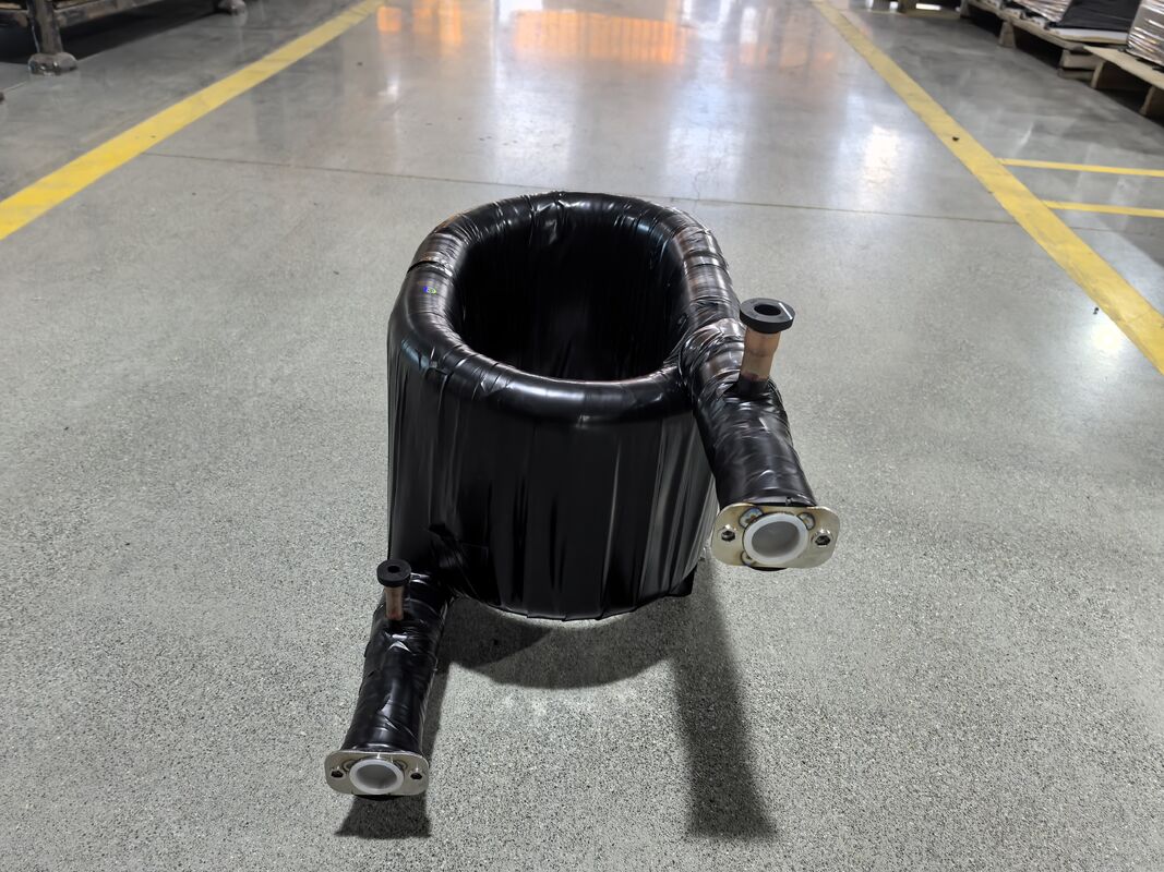 Phạm vi nhiệt độ hoạt động -50 đến 150 độ HVAC Trình trao đổi nhiệt đồng trục cung cấp độ dày tường ống 1,2 đến 2,0 mm để hoạt động