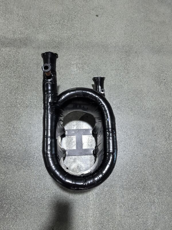 Thép không gỉ ống đồng HVAC trao đổi nhiệt đồng trục được thiết kế cho nước áp suất làm việc tối đa 8 bar giải pháp chuyển nhiệt