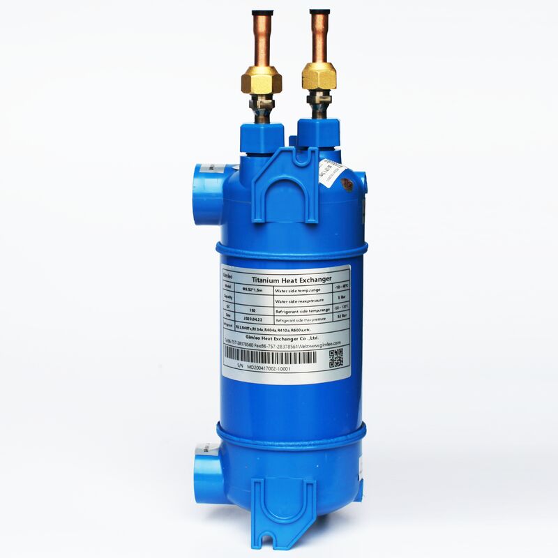 Bộ trao đổi nhiệt titan và thép carbon titan nguyên chất với khả năng chống ăn mòn tuyệt vời và các tùy chọn hệ thống đơn, đôi, ba