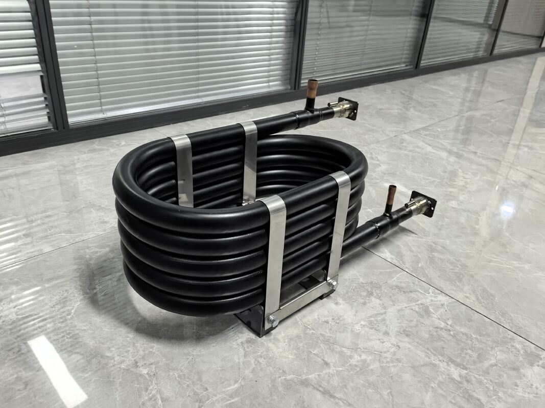 Tùy chỉnh kích thước Bộ trao đổi nhiệt đồng trục áp suất môi chất lạnh tối đa 4.2MPA với cấu trúc thép không gỉ