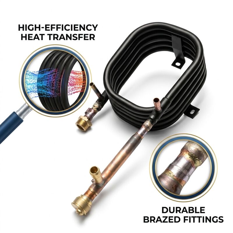 Máy trao đổi nhiệt đồng trục chống ăn mòn với bảo trì thấp cho hệ thống làm lạnh HVAC