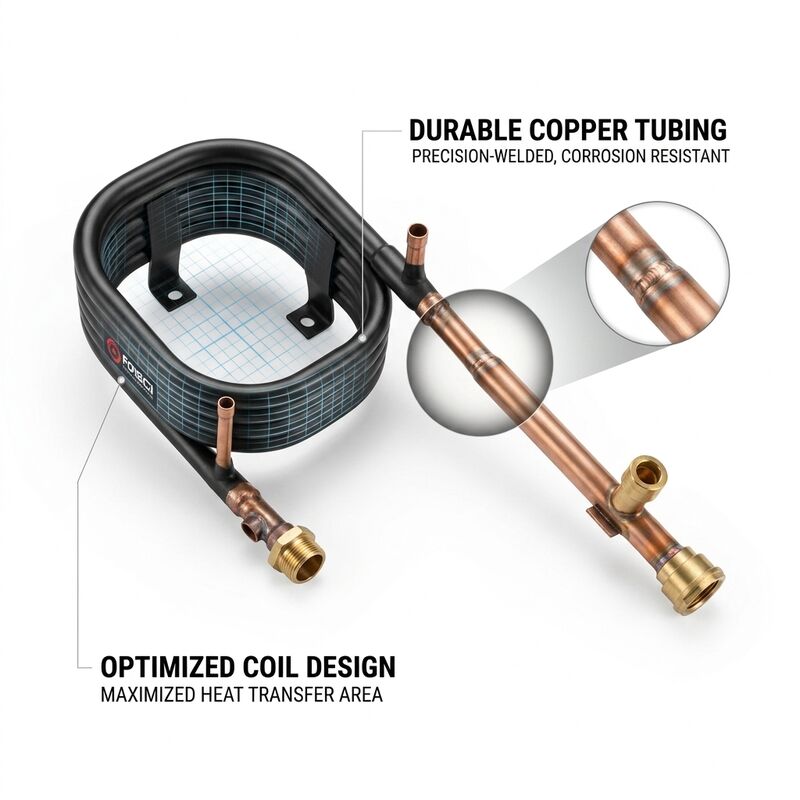 Máy trao đổi nhiệt đồng trục bảo trì thấp 4.2Mpa Mặt làm mát 1.0Mpa Áp lực mặt nước