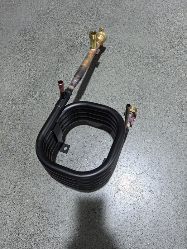 Máy trao đổi nhiệt đồng trục HVAC có cấu trúc xoắn ốc và chiều rộng 140 mm để truyền nhiệt cao cấp