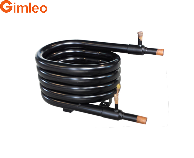 Bộ trao đổi nhiệt cuộn đồng trục Miniwatt Model Z18 Được làm bằng đồng bền cho máy bơm tủ lạnh