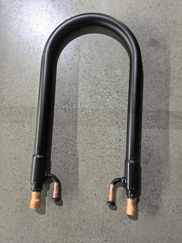 Tăng áp bên tủ lạnh 4.2MPA ống trong ống trao đổi nhiệt với nhiệt độ từ -50 độ C đến 150 độ C và độ dày ống bên ngoài 1.0mm