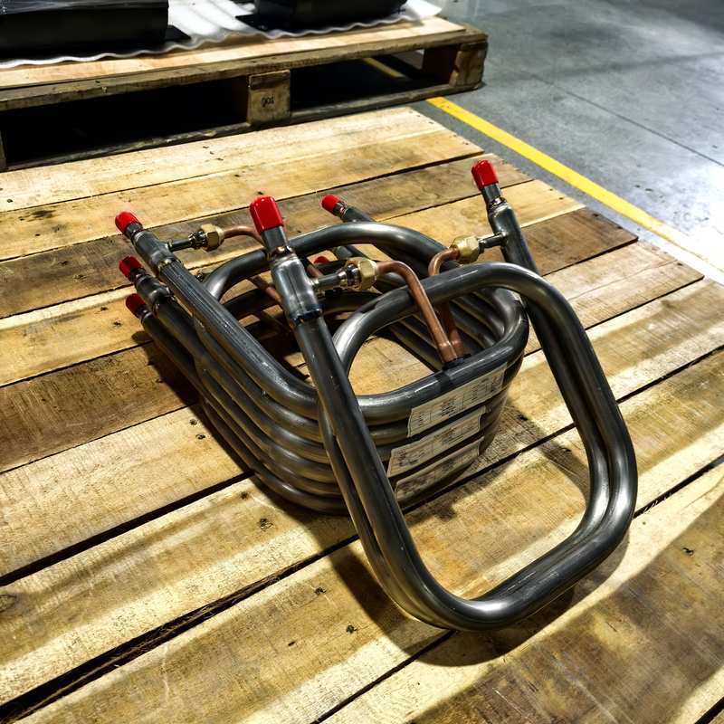 Đổi nhiệt đồng trục ống bên trong TA1 Titanium với cấu trúc ống kép cho các ứng dụng công nghiệp